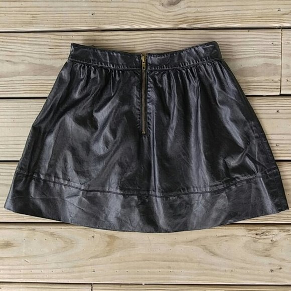 Forever 21 Faux Leather Black Mini Skirt - Picture 7 of 9